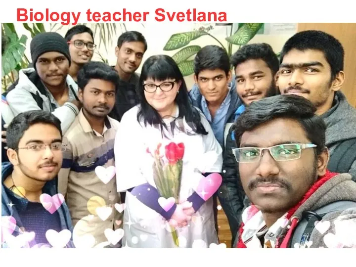 Biology teacher Svetlana