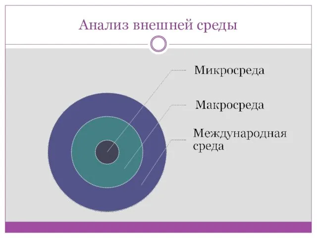 Анализ внешней среды