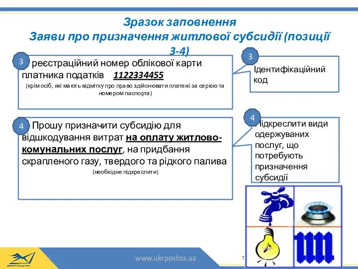 3. реєстраційний номер облікової карти платника податків 1122334455 (крім осіб,