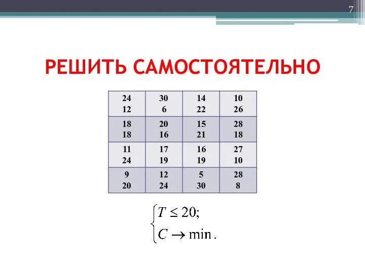 РЕШИТЬ САМОСТОЯТЕЛЬНО