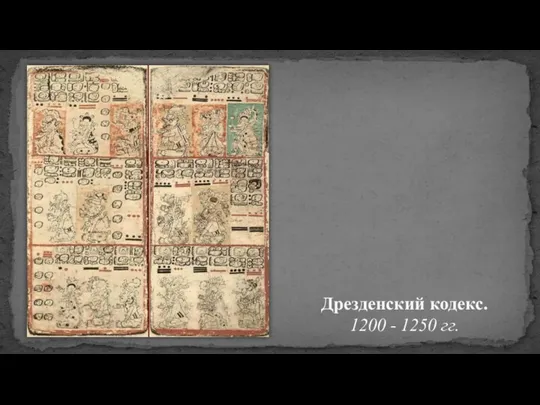 Дрезденский кодекс. 1200 - 1250 гг.