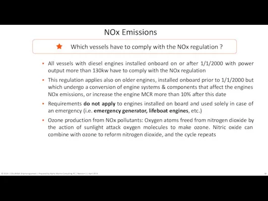 All vessels with diesel engines installed onboard on or after