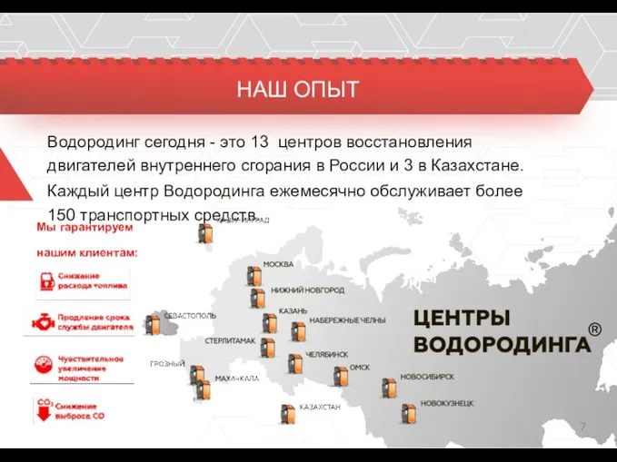 Водородинг сегодня - это 13 центров восстановления двигателей внутреннего сгорания в России и