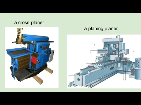 a planing planer a cross-planer