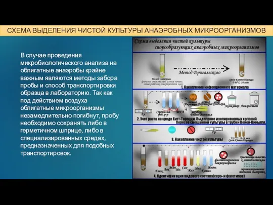 В случае проведения микробиологического анализа на облигатные анаэробы крайне важным