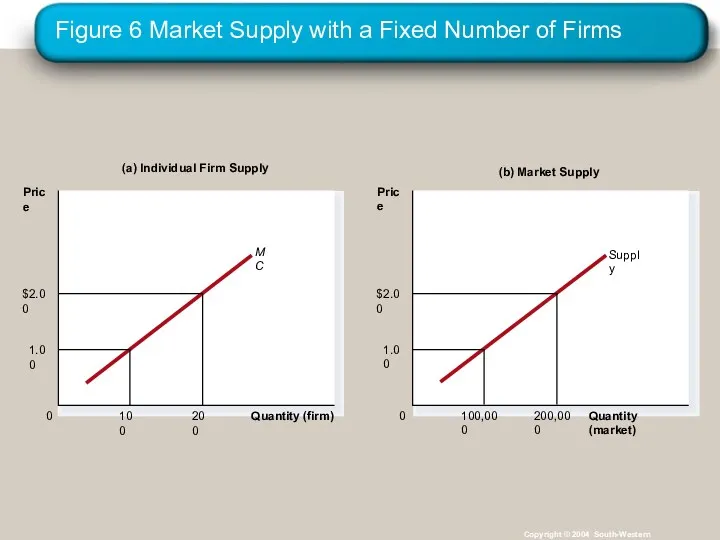 Figure 6 Market Supply with a Fixed Number of Firms