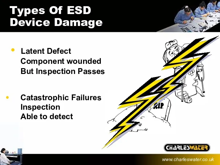 Types Of ESD Device Damage Latent Defect Component wounded But Inspection Passes Catastrophic