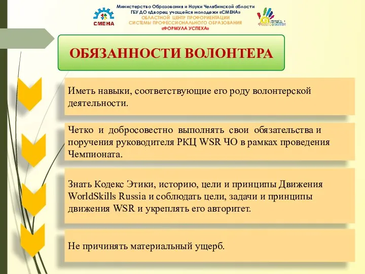 Министерство Образования и Науки Челябинской области ГБУ ДО «Дворец учащейся