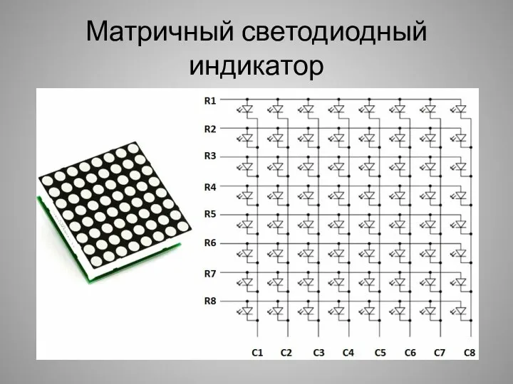 Матричный светодиодный индикатор