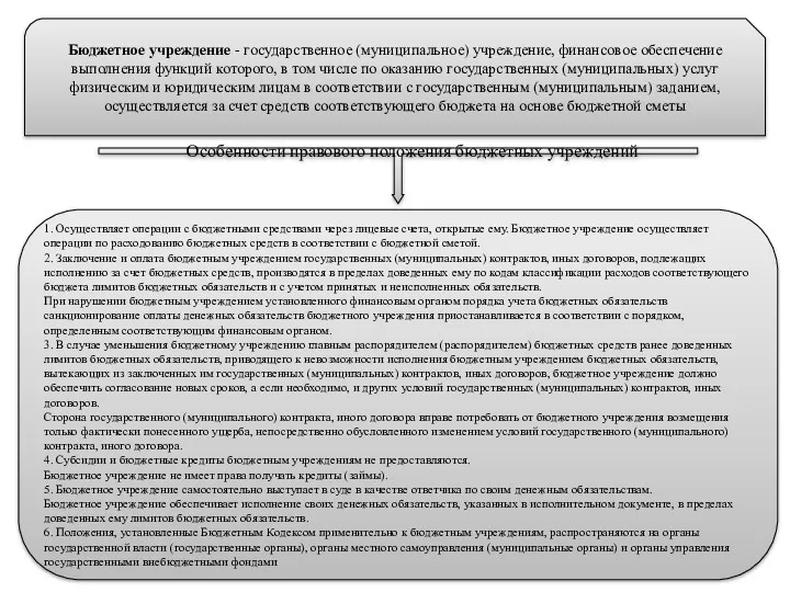 Бюджетное учреждение - государственное (муниципальное) учреждение, финансовое обеспечение выполнения функций