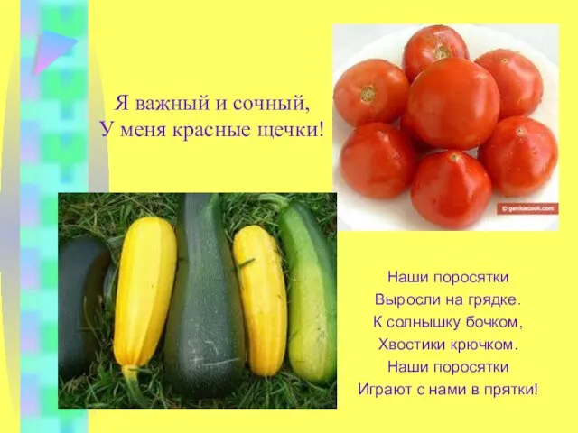 Я важный и сочный, У меня красные щечки! Наши поросятки