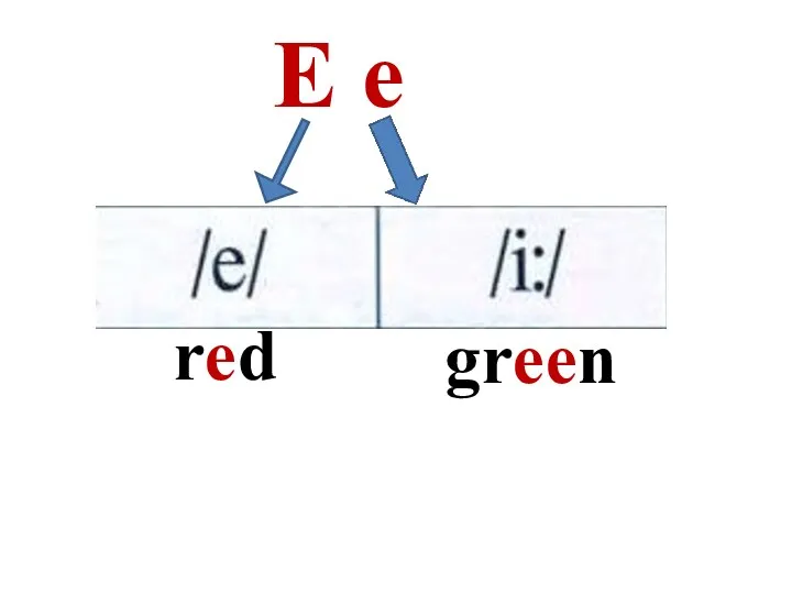 E e red green