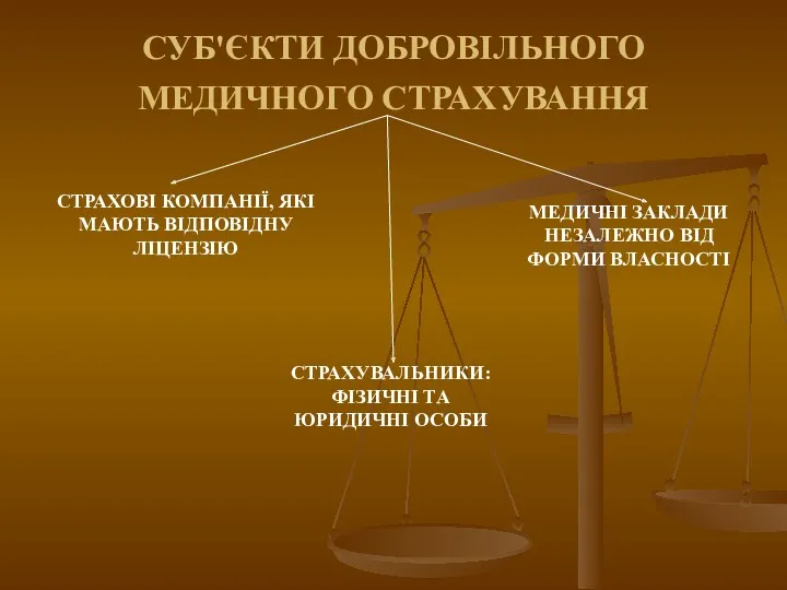 СУБ'ЄКТИ ДОБРОВІЛЬНОГО МЕДИЧНОГО СТРАХУВАННЯ СТРАХОВІ КОМПАНІЇ, ЯКІ МАЮТЬ ВІДПОВІДНУ ЛІЦЕНЗІЮ