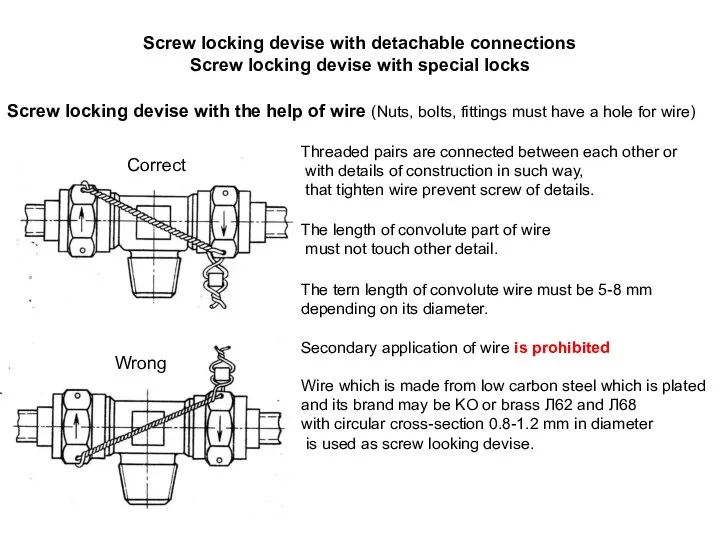 Screw locking devise with detachable connections Screw locking devise with