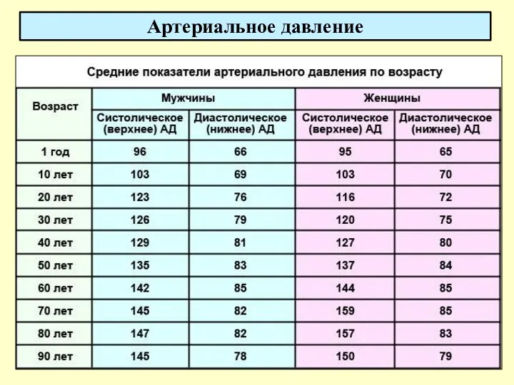 Артериальное давление