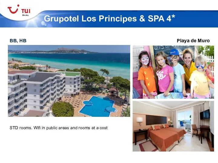 BB, HB Grupotel Los Principes & SPA 4* Playa de Muro STD rooms.