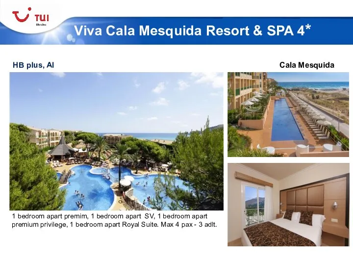 HB plus, AI Viva Cala Mesquida Resort & SPA 4* Cala Mesquida 1