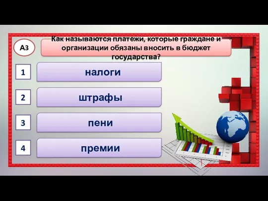 налоги пени штрафы А3 премии 1 2 3 4 Как