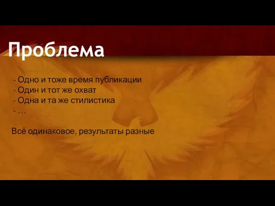 Проблема Одно и тоже время публикации Один и тот же