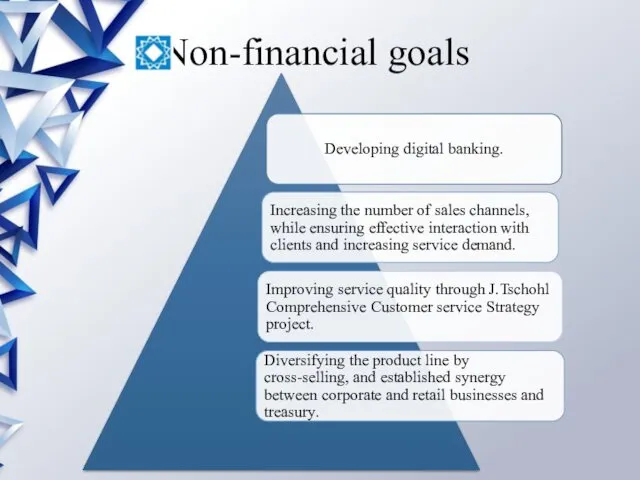 Non-financial goals