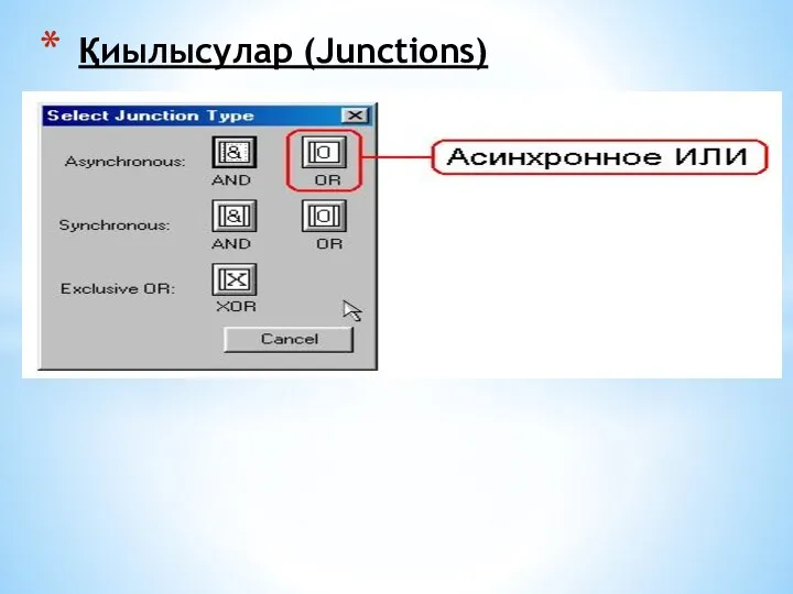 Қиылысулар (Junctions)