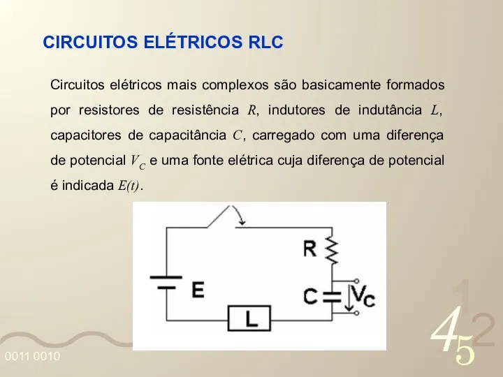CIRCUITOS ELÉTRICOS RLC Circuitos elétricos mais complexos são basicamente formados por resistores de