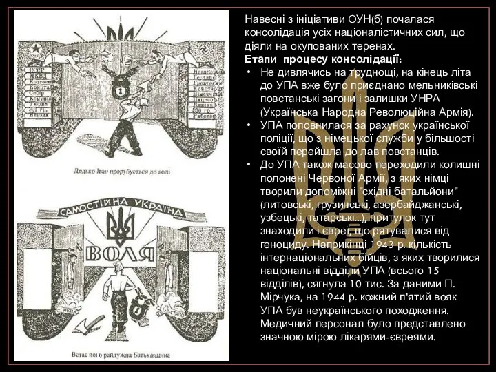 Навесні з ініціативи ОУН(б) почалася консолідація усіх націоналістичних сил, що