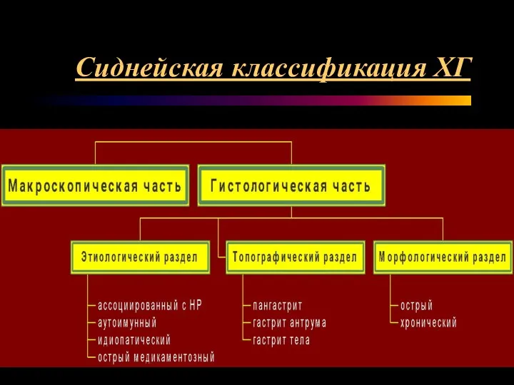 Сиднейская классификация ХГ