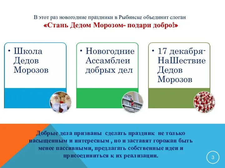 В этот раз новогодние праздники в Рыбинске объединит слоган «Стань