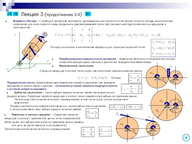 Лекция 3 (продолжение 3.4) Формулы Эйлера – с помощью раскрытия