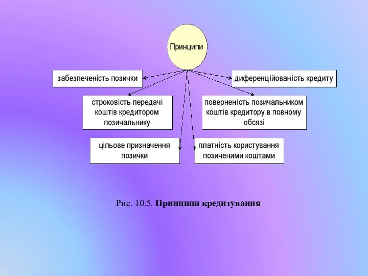 Рис. 10.5. Принципи кредитування