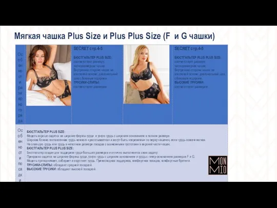 Мягкая чашка Plus Size и Plus Plus Size (F и G чашки)