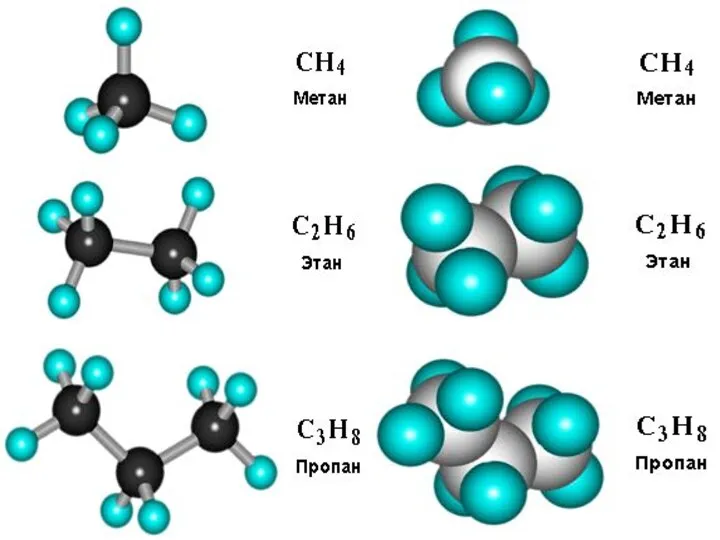 Вокруг одинарной углерод – углеродной связи возможно свободное вращение, молекулы