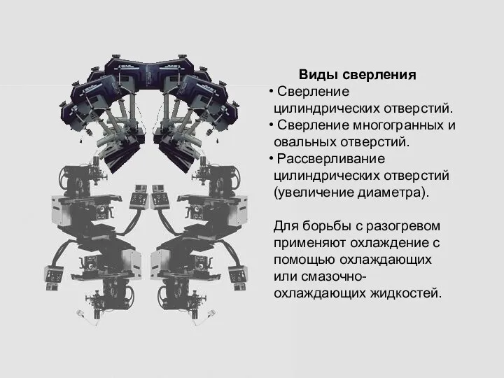 Виды сверления Сверление цилиндрических отверстий. Сверление многогранных и овальных отверстий.