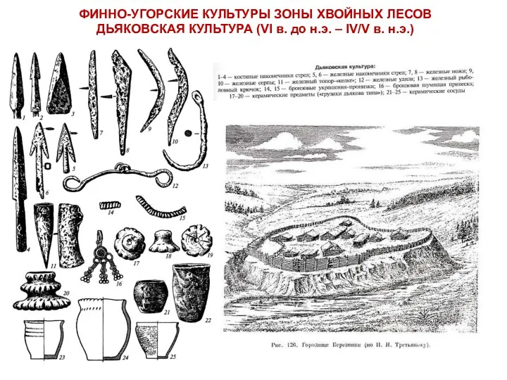 ФИННО-УГОРСКИЕ КУЛЬТУРЫ ЗОНЫ ХВОЙНЫХ ЛЕСОВ ДЬЯКОВСКАЯ КУЛЬТУРА (VI в. до н.э. – IV/V в. н.э.)