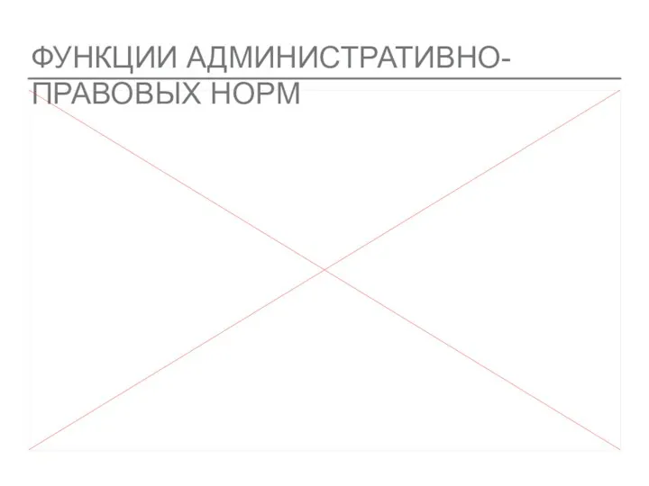 ФУНКЦИИ АДМИНИСТРАТИВНО-ПРАВОВЫХ НОРМ регулятивная - определение вариантов должного, т.е. соответствующего