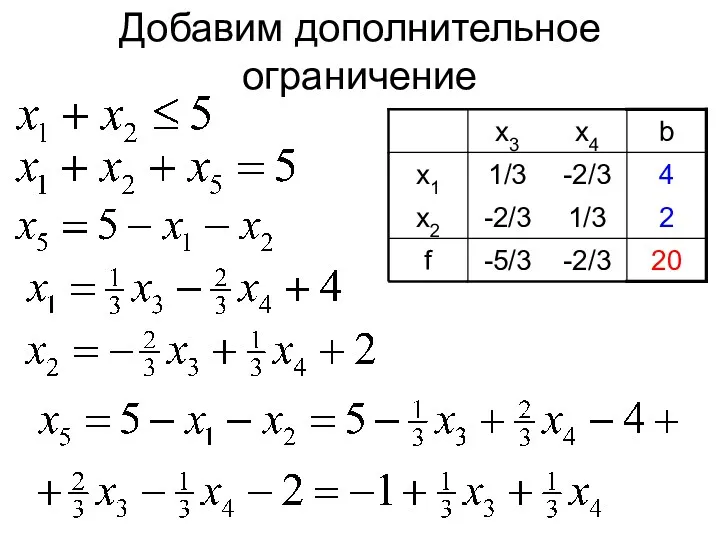 Добавим дополнительное ограничение