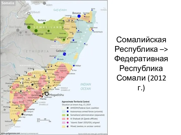 Сомалийская Республика –> Федеративная Республика Сомали (2012 г.)