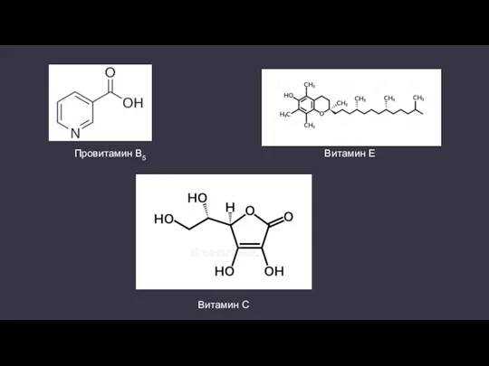 Витамин C Провитамин B5 Витамин E