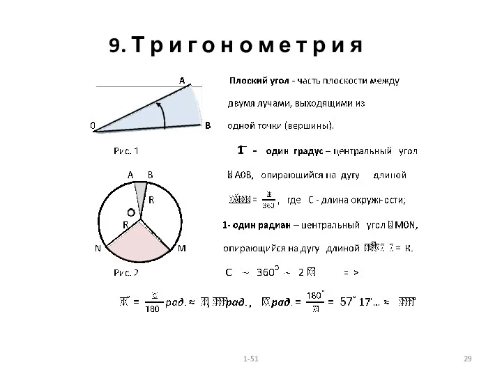 9. Т р и г о н о м е т р и я 1-51