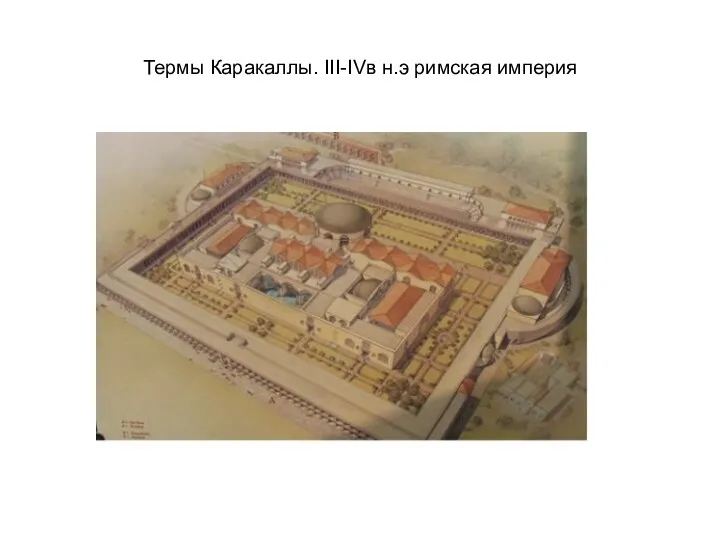 Термы Каракаллы. III-IVв н.э римская империя