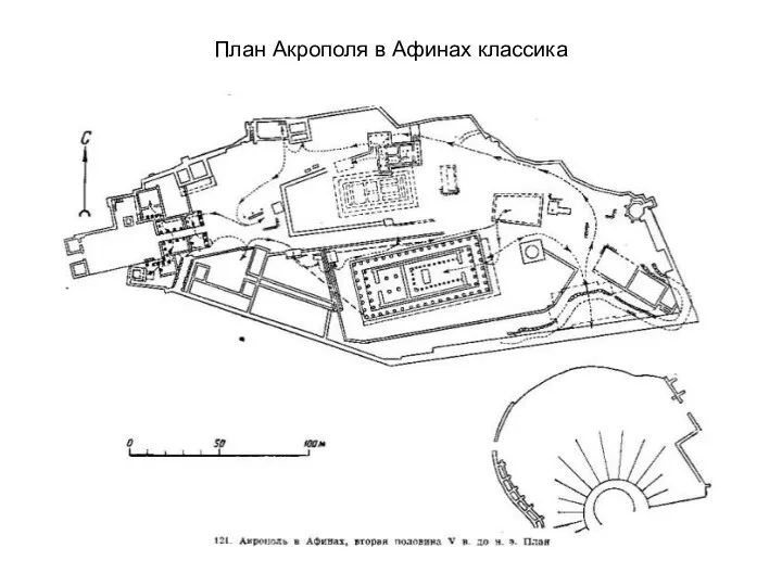 План Акрополя в Афинах классика