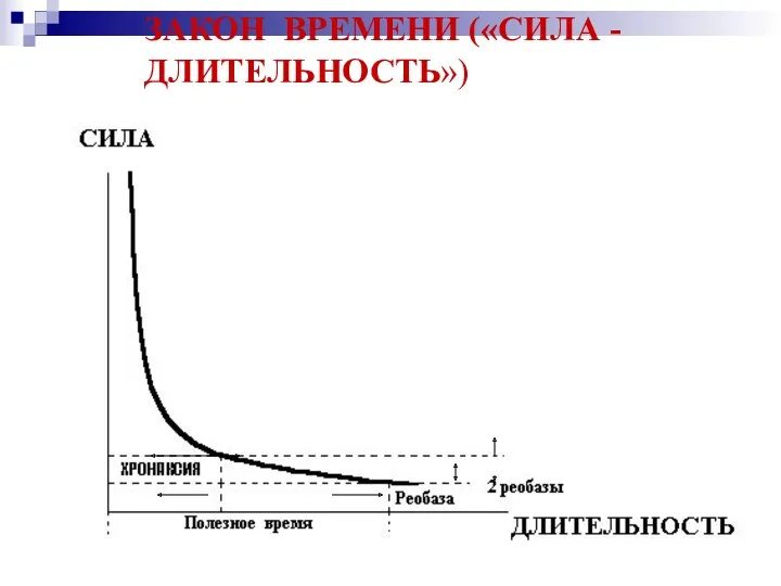 ЗАКОН ВРЕМЕНИ («СИЛА - ДЛИТЕЛЬНОСТЬ»)