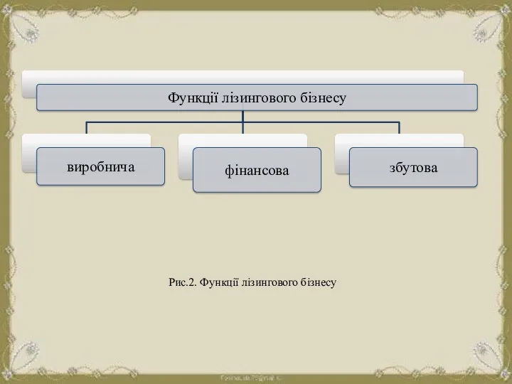 Рис.2. Функції лізингового бізнесу