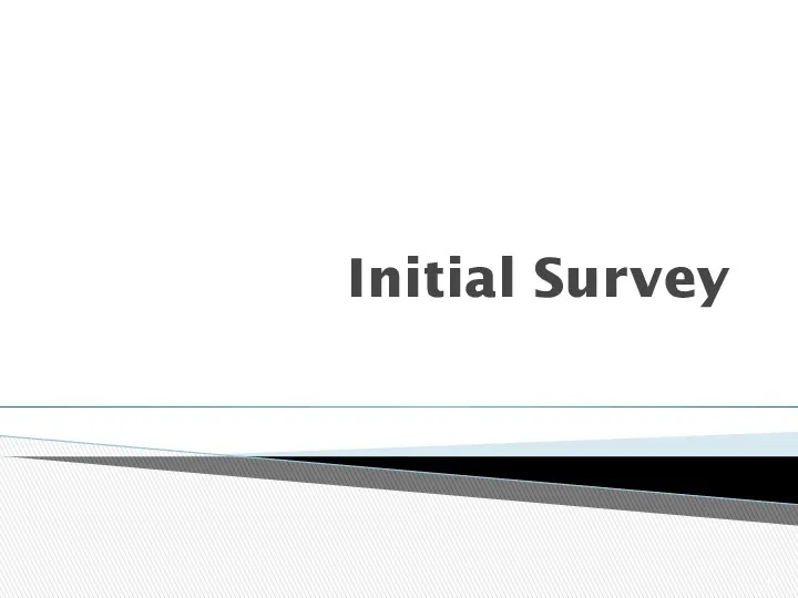 Initial Survey