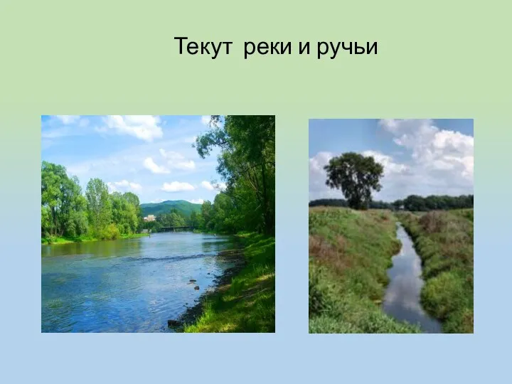 Текут реки и ручьи