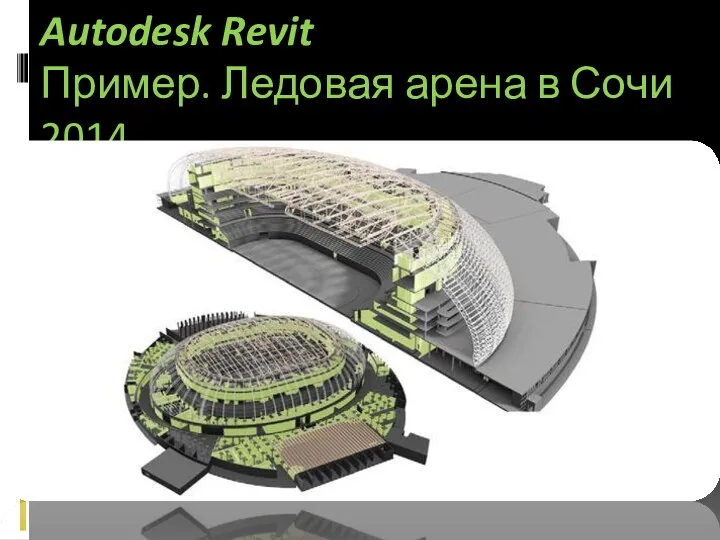 Autodesk Revit Пример. Ледовая арена в Сочи 2014.