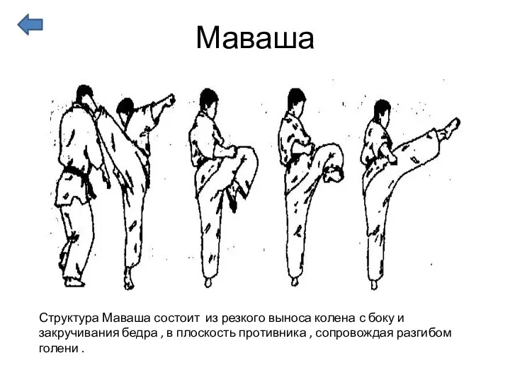 Маваша Структура Маваша состоит из резкого выноса колена с боку