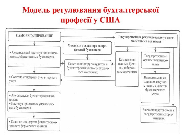 Модель регулювання бухгалтерської професії у США