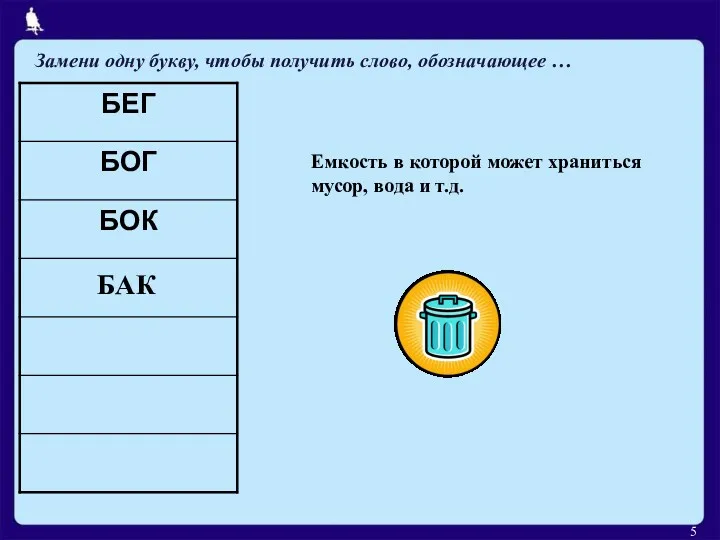 Емкость в которой может храниться мусор, вода и т.д. БАК